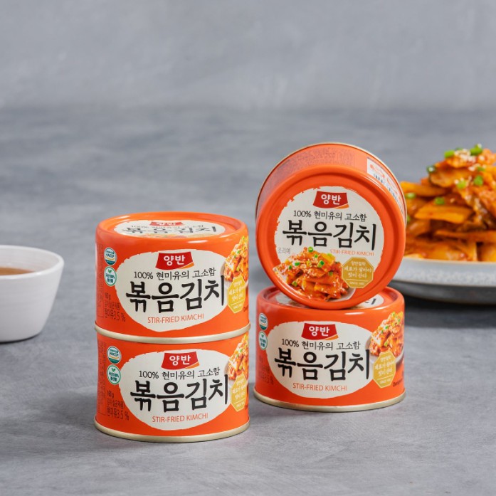 กิมจิผัดสำเร็จรูป พร้อมทาน dongwon stir-fried kimchi แบรนด์ ดงวอน 160g 동원 양반 볶음김치