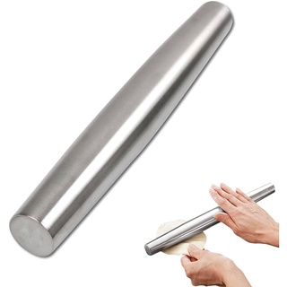 Stainless steel rolling pin ไม้นวดแป้งบดละเอียดสแตนเลส