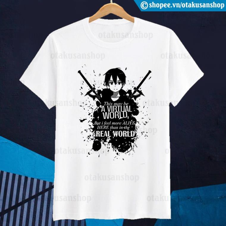 เสื้อยืด Sword Art Online SAO Kirito World