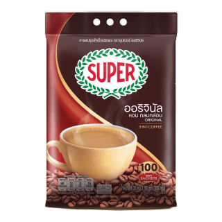 [100 ซอง] SUPER Original Instant Coffee 3in1 ซุปเปอร์กาแฟ ออริจินัล 3 อิน 1