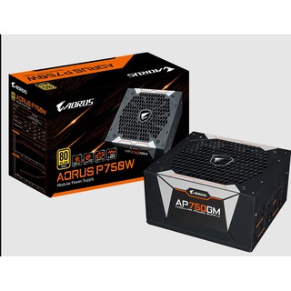 🔥ลด25% โค้ดDETAPR25🔥POWER SUPPLY GIGABYTE AORUS AP750GM 750W 80 PLUS GOLD (รับประกัน10ปี)