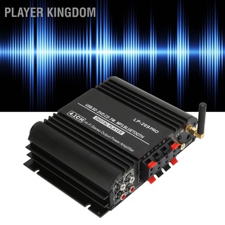 Player kingdom Bluetooth 5.0 Amplifier HiFi Stereo 4.1CH Lossless Multi Playback Amp Receiver System with Remote Control 100‑240V