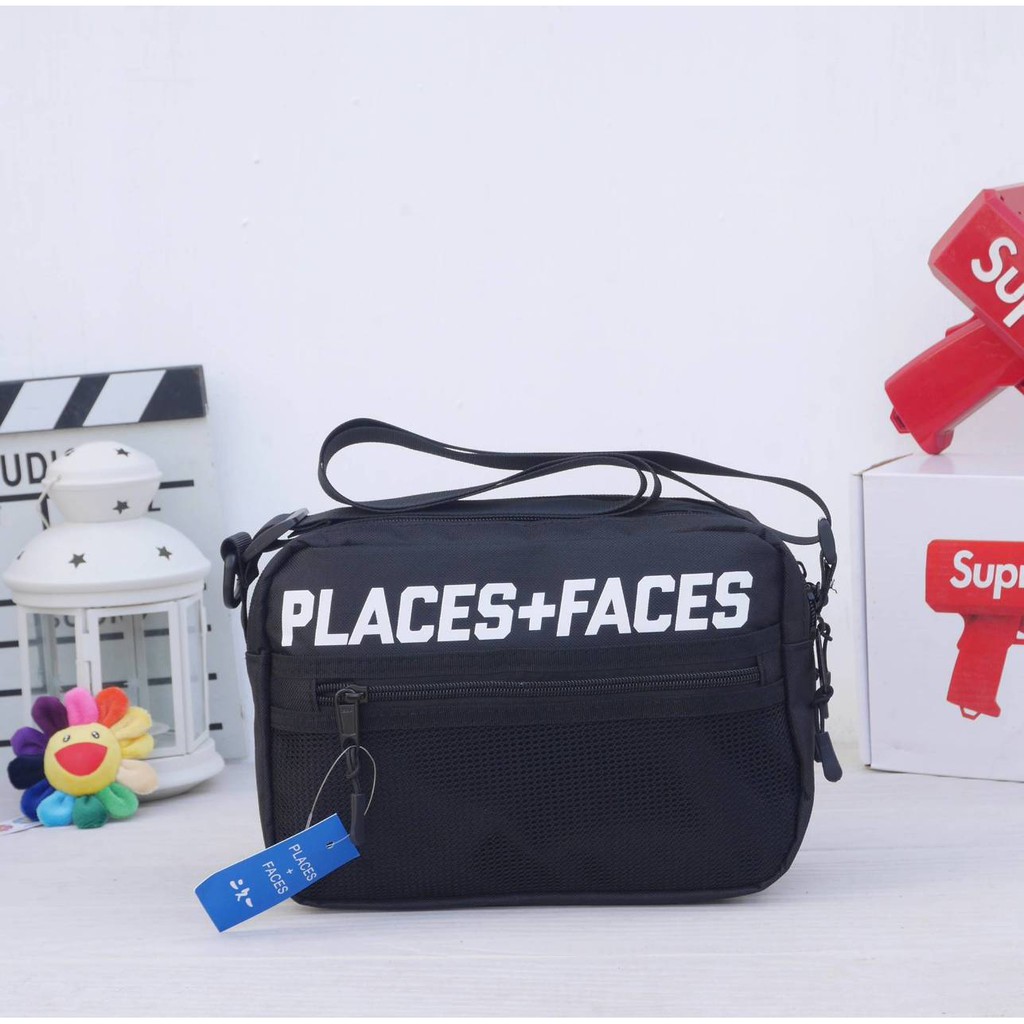 places plus faces pouch bag