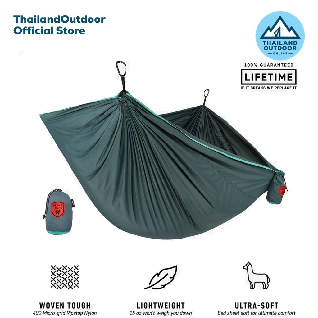 Grand Trunk เปล แค้มปิ้ง เดินป่า สำหรับ 2 คน รุ่น Trunktech Double Hammock