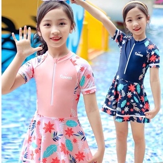 ชุดว่ายน้ำกันแดด เนื้อผ้าใส่สบาย เหมาะสำหรับเด็กผู้หญิงและเด…