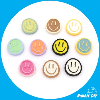 เรซิ่น Smiley ขนาด 2.2 ซม. มีทั้งหมด 10+4 สี  (แพ็กสีเดียว 6 ชิ้น / แพ็กรวมคละสี 18 ชิ้น)