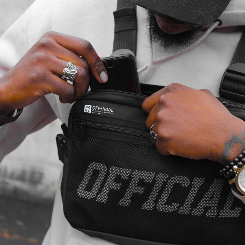 กระเป๋า Streetwear Hip Hop Style Crossbody Chest Bags Packs