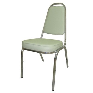 OK&amp;MShop เก้าอี้จัดเลี้ยง  รุ่น Banquet Chair01Sโครงขาชุบโครเมี่ยม-เบาะเขียวอ่อน