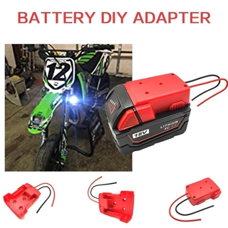 Battery Adapter For Milwaukee M18 Battery XC 18V To Dock Power DIY 2 Wire Output