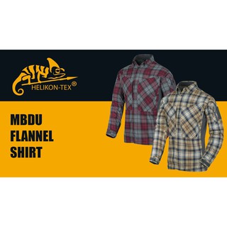 เสื้อลายสก็อต แนว TACTICAL แขนยาว ผ้ายืดด้านข้าง MBDU FLANNEL SHIRT