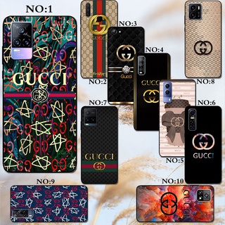 Gucci โลโก้ Vivo Y53 Y55 Y55s Y21 Y33S Y21S Y30 2020 Y50 2020 ซิลิโคน กันตก TPU เคสโทรศัพท์