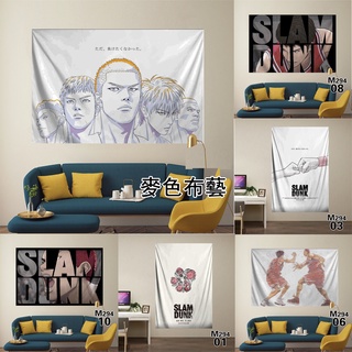 &lt; The FIRST SLAMDUNK &gt; Slam Dunk SD Merchandise HD โปสเตอร์ภาพยนตร์ ภาพวาดตกแต่ง Sakuragi Mitsui Shobei บาสเก็ตบอล ห้องเด็ก หอพัก ข้างเตียง บ้าน ผนัง กันน้ํา ผ้าพรม