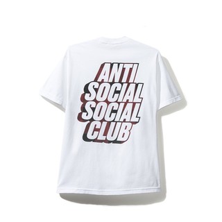 Anti Social Social Club Blocked Red Plaid White Tee