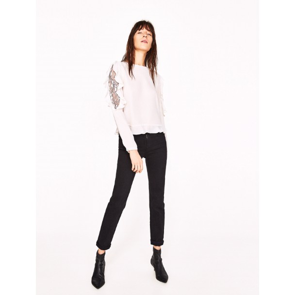 เสื้อ zara แขนลูกไม้