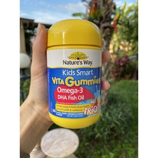 ของแท้ 100% Natures Way Kids Smart Vita Gummies Omega Fish Oil บำรุงสมอง เสริมความจำ