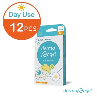 dermaAngel Patch For Day 12pcs แผ่นซับสิวไฮโดรคอลลอยด์สำหรับกลางวัน