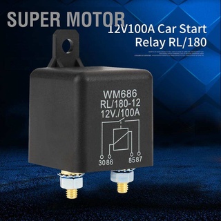 ซูเปอร์มอเตอร์ 12V 100A รีเลย์สตาร์ทเปิด / ปิดสําหรับแบตเตอรี่รถยนต์