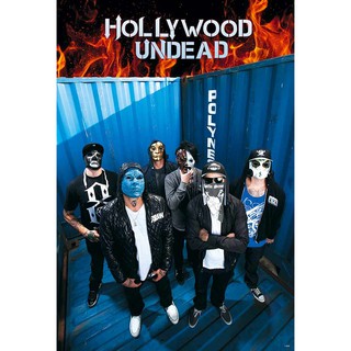 โปสเตอร์ Hollywood Undead ฮอลลีวูดอันเด วง ดนตรี แร็พ ร็อค อเมริกัน รูป ภาพ ติดผนัง สวยๆ poster (88 x 60 ซม.โดยประมาณ)