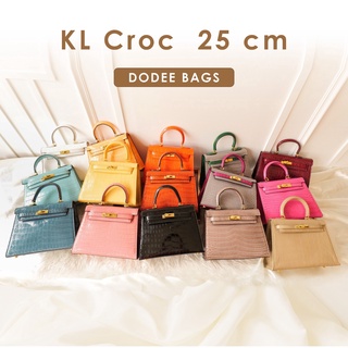 กระเป๋าสะพาย KL Croco 25 cm. PU Premium