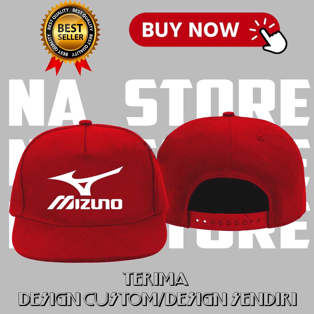 หมวก Snapback MIZUNO BADMINTON คุณภาพนําเข้าสําหรับผู้ชายและผู้หญิง MIZUNO