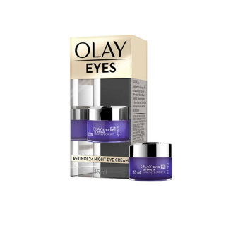 Olay โอเลย์ รีเจนเนอรีส เรตินอล24 ไนท์ อายครีม ครีมลดเลือนริ้วรอยรอบดวงตา ครีมบำรุงผิวรอบตา 15มล