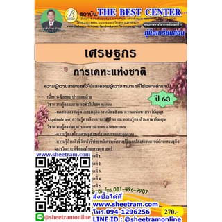 คู่มือสอบ เศรษฐกร การเคหะแห่งชาติ ปี 63 (TBC)