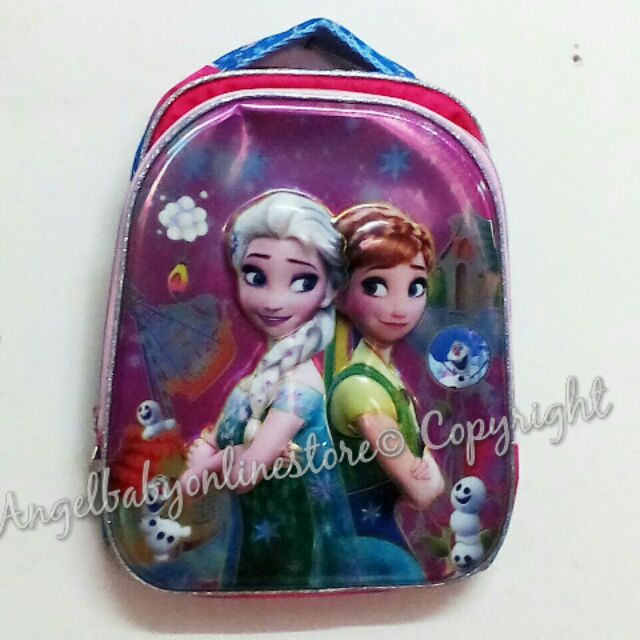 Frozen Sisters 6D school bag กระเป๋านักเรียนเด็ก (14 นิ้ว)