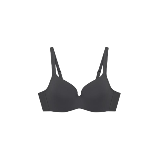 Sabina ซาบี่นา เสื้อชั้นใน (มีโครง) รุ่น Habpy Non Push รหัส HBDW1010SD สีเทาเข้ม