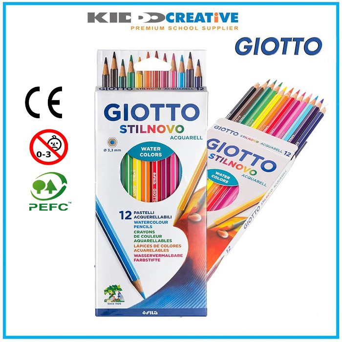 Giotto STILNOVO PENCILITY CARDBOARD SET 12, 24 สี