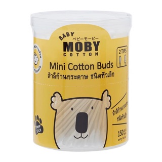 คอตต้อนบัต สำลีก้านหัวเล็ก โมบี้ Moby Mini Cotton Buds