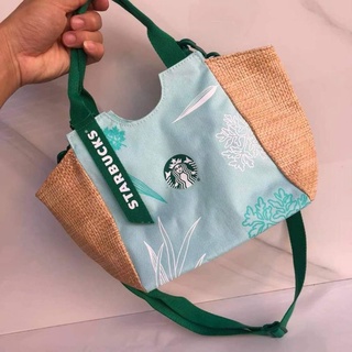 กระเป๋า Starbuck คอลใหม่ล่าสุด สีพาสเทล รุ่นนี้ยอมใจ สีหวานละมุน ใบนี้ซักได้ ทำความสะอาดง่าย