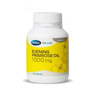 Mega We Care Evening Primrose Oil EPO 1000mg 30 เม็ดและ100เม็ด อีฟนิ่งพริมโรส เมก้าวีแคร์