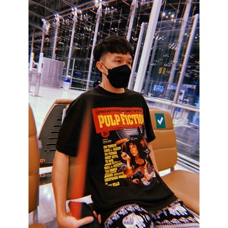 PULP FICTION - UNISEX เสื้อยืด เสื้อยืดผ้าฟอก