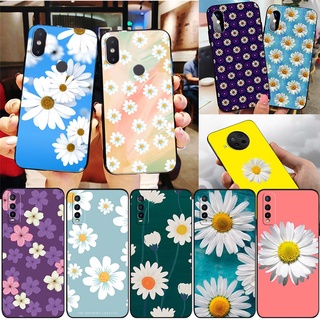 เคสโทรศัพท์มือถือ ซิลิโคนนิ่ม TPU ลายดอกเดซี่ สีดํา SL54 สําหรับ Xiaomi Poco C40 M5 M5s X4 GT M4 5G