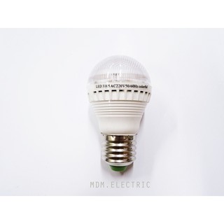 หลอดไฟ BULB LED 1W กระพริบ สลับสี RGB