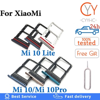 อะแดปเตอร์ถาดซิมการ์ด พร้อมช่องใส่การ์ด Micro SD แบบเปลี่ยน สําหรับ Xiaomi Mi 10 Lite Pro Mi10 Mi 10Pro 10Lite