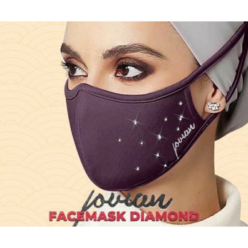 หน้ากากผ้า jovian ซักได้ธรรมดาและเพชร