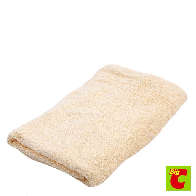 เบสิโค Solid ผ้าขนหนูสีพื้น 27สีเหลือง ขนาดx 54นิ้วBESICO ColorTowel YellowSize 27x 54 inches