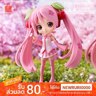 แท้/ญี่ปุ่น🇯🇵  SAKURA MIKU Q posket Banpresto Figure Vocaloid Hatsune Miku Qposket ซากุระ ฮัตสึเนะ มิกุ ฟิกเกอร์