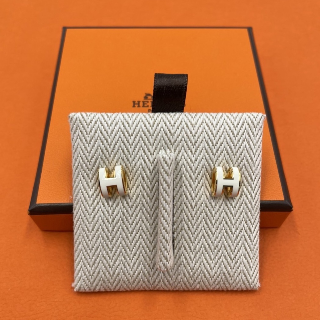 New hermes pop H earrings mini