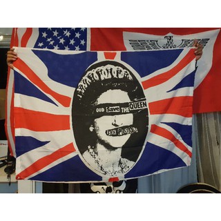 ธงวินเทจ ธง sexpistols ธงอังกฤษ