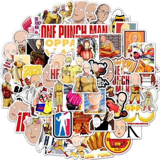 Y&amp;P| สติ๊กเกอร์ ONE PUNCH-MAN การ์ตูนกราฟฟิตี้ชุดสติ๊กเกอร์กันน้, 50 แผ่น/ชุด