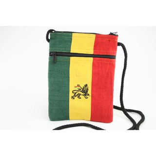 สินค้าราสต้า Bag Passport Lion of Judah Zip กระเป๋าใยธรรมชาติ﻿﻿ ปักลาย LION OF JUDAH ขนาด 5×7 นิ้ว