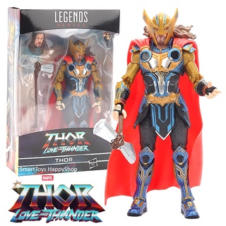 แอคชั่นฟิกเกอร์โมเดลฮีโร่สุดเท่ห์พร้อมอุปกรณ์ตกแต่งรุ่นพิเศษ Hasbro Legends Series Thor Love And Thunder THOR