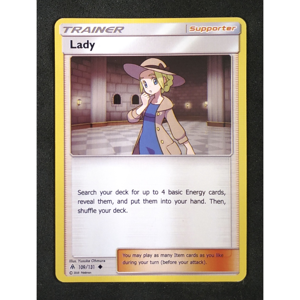 Lady Basic Trainer 109/131  Pokemon Card (Normal) ภาษาอังกฤษ