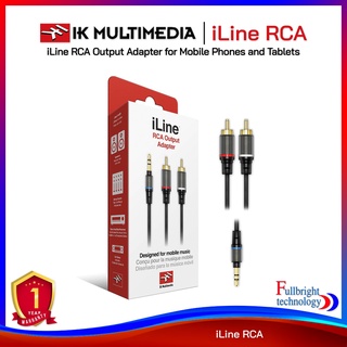 IK Multimedia iLine RCA Output Adapter for Mobile Phones and Tablets (1/8 3.5mm stereo male to 2 x RCA mono male) รับประกันศูนย์ไทย 1 ปี