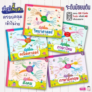 หนังสือสรุปเนื้อหาระดับมัธยมต้น ม.1-2-3 (ซื้อแยกเล่มได้)