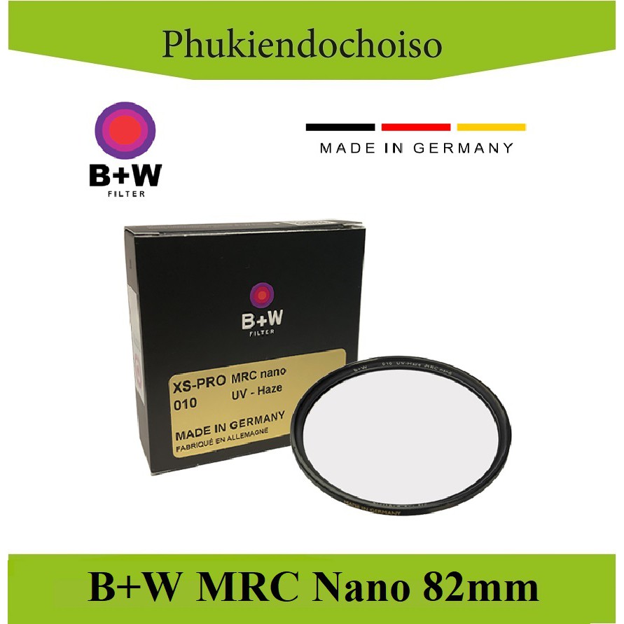 กรอง B +W 82mm XS-Pro Digital 010 UV-Haze MRC nano ( ของแท ้ Hoang Quan )ฟรี 01 หนังแกะขนสัตว ์ ( ของแท ้ )