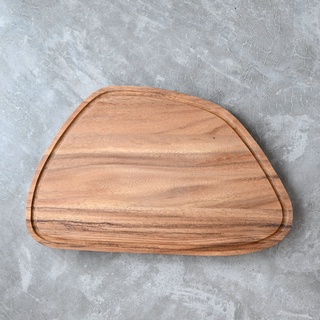 CHABATREE MARBLE CUTTING BOARD L WITH GROOVE ACACIA (CU153-SL)