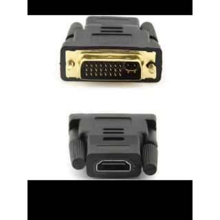 หัวแปลง    ตัวเชื่อม  HDMI  กับ DVI   HDMI (F) DVI (M)  ราคาต่อ  1ตัว